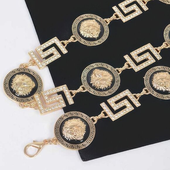 Metal Rhinestone Chain Belt - Picture 8 of 8